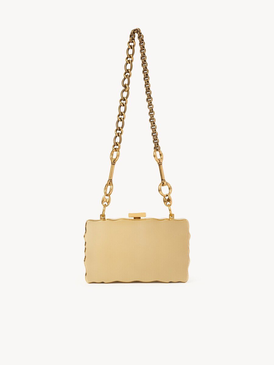 Chlo&eacute; Soleil Minaudi&egrave;re mit Kette aus Messing und Emaille - 5