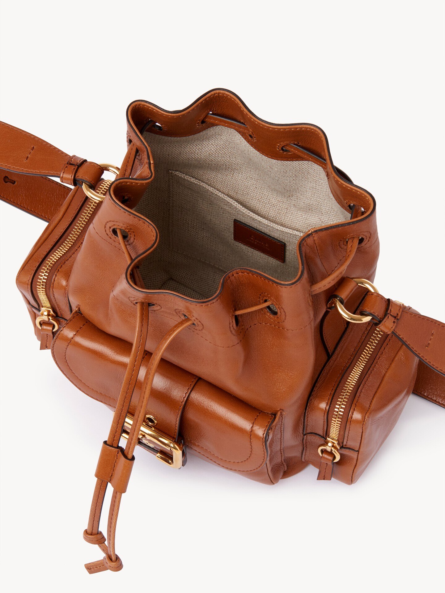 Sac seau Camera bag en cuir brillant - 6