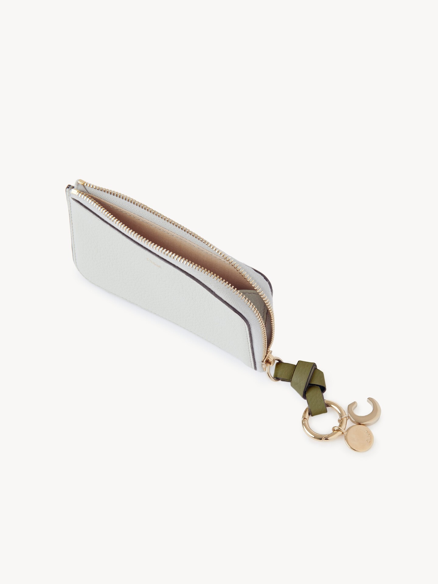 Alphabet wallet in grained leather - 5