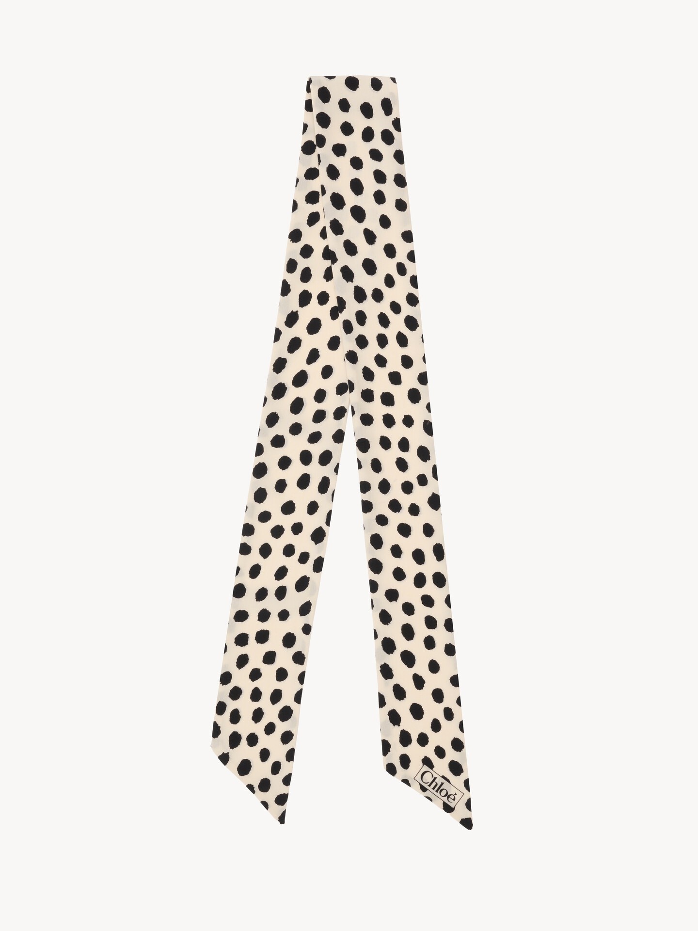 Pa&ntilde;uelo bandeau Chlo&eacute; Spotted de seda - 1
