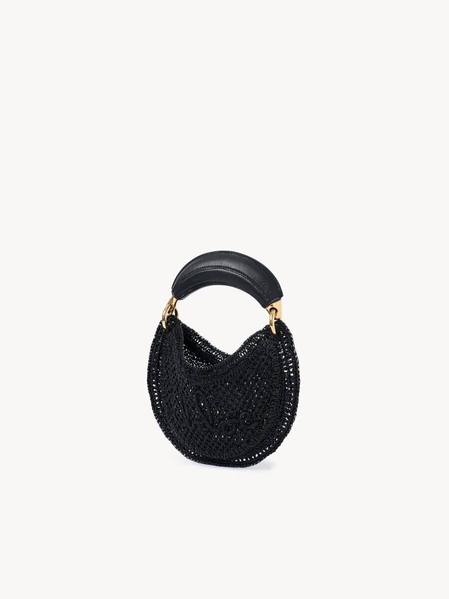 Mini Summer Banana hobo bag in glitter crochet - 4