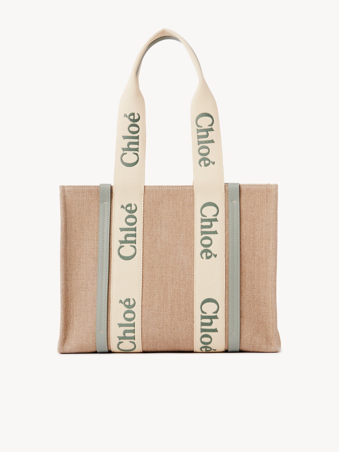 Sac cabas Woody en toile de lin - 7