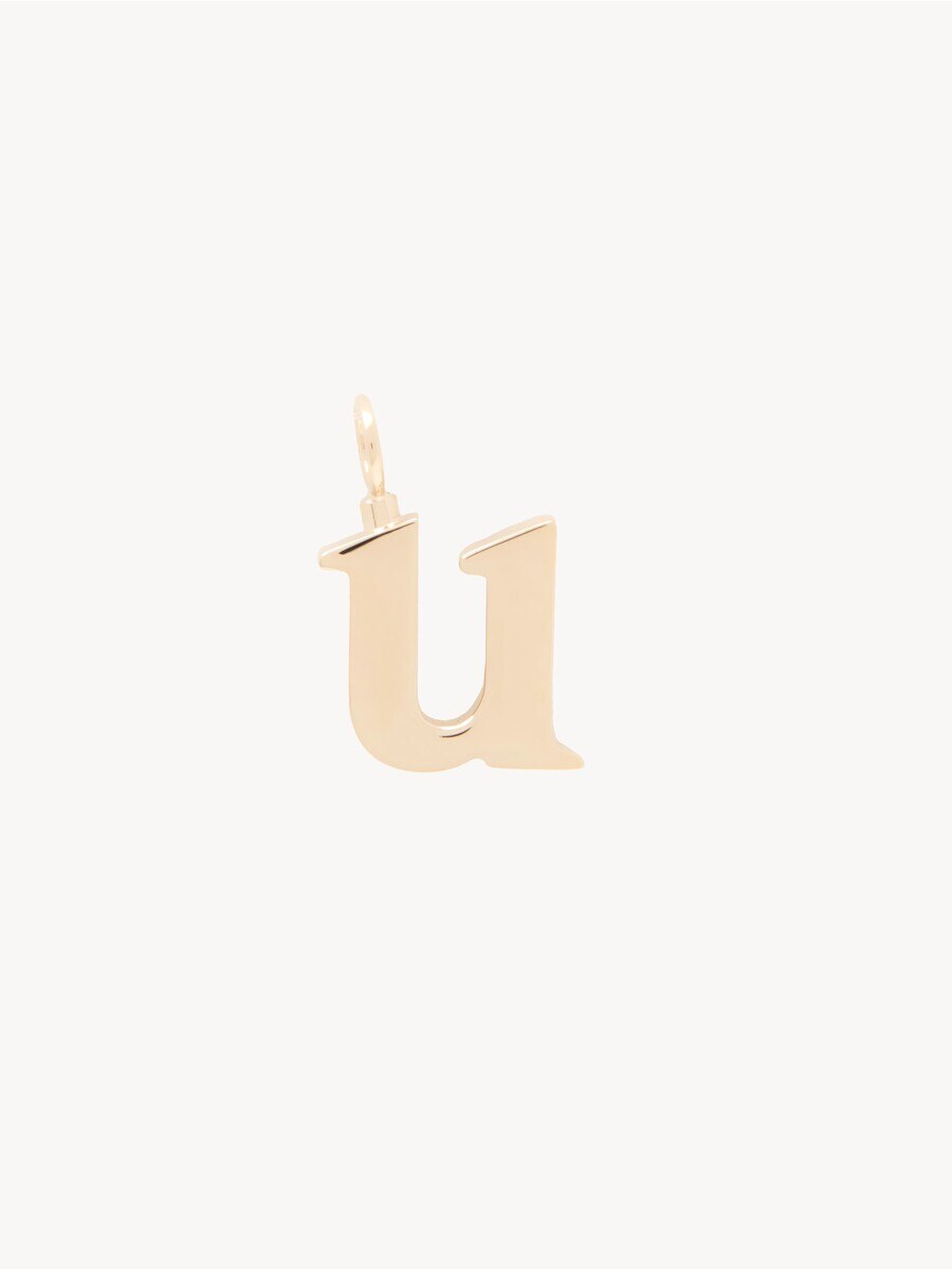 Charm alphabet lettre U en laiton - 1