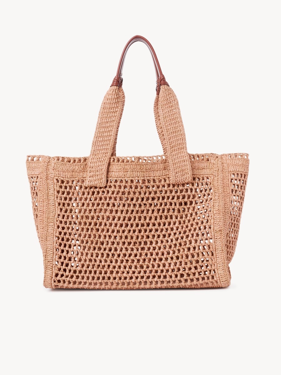 Summer Banana East-West Tote Bag aus geflochtenen Fasern - 4