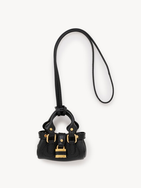Chlo&eacute; Symbols Mini Paddington bag charm in grained leather