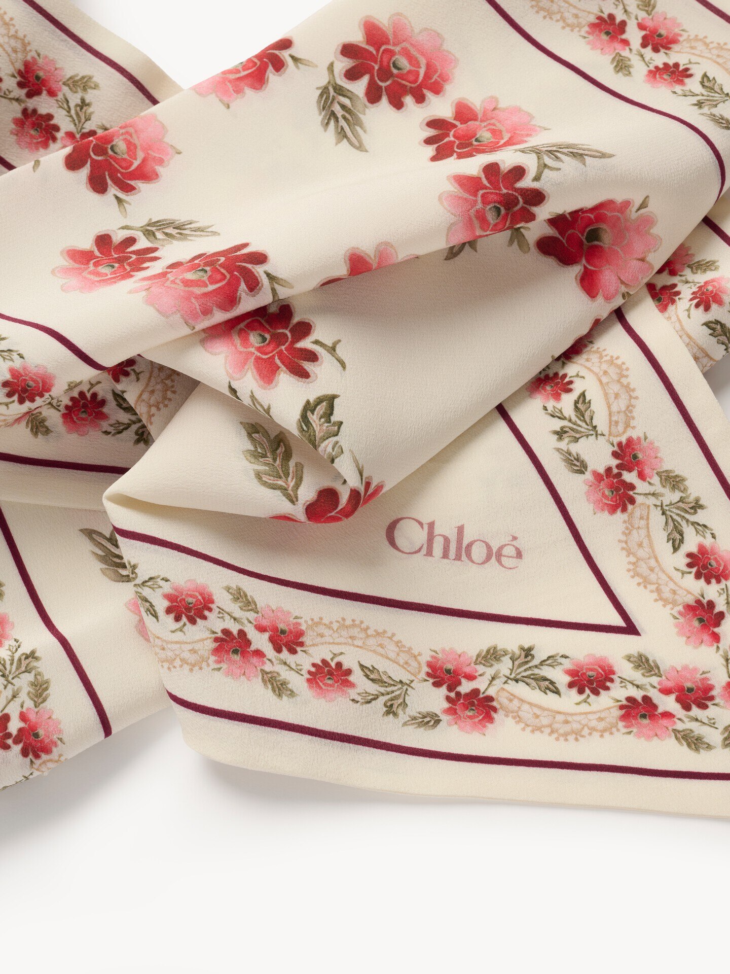 The Chlo&eacute; Folk bandeau scarf in silk cr&ecirc;pe - 3.0