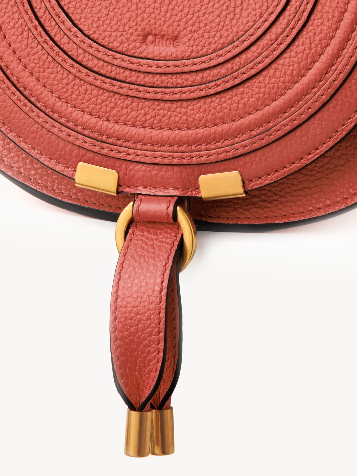 Small Marcie saddle bag in grained leather - 6