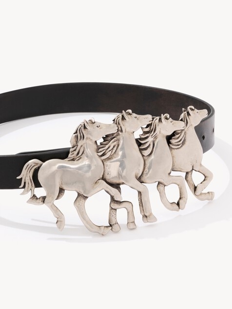 The Chlo&eacute; Running Horses wide belt