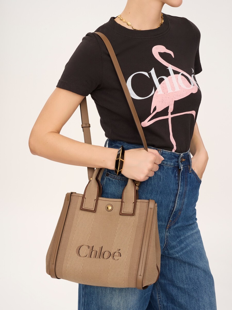 Small Chlo&eacute; Carry tote bag in canvas - 3