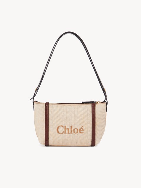Chlo&eacute; Carry Schultertasche aus geflochtenen Fasern