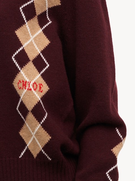 V-neck jumper in a wool & cashmere knit
