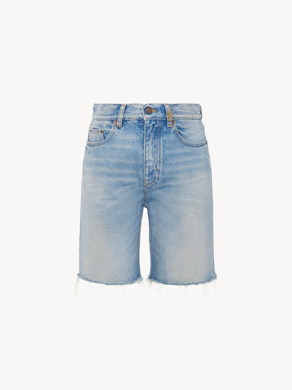 High-rise shorts in denim - Packshot
