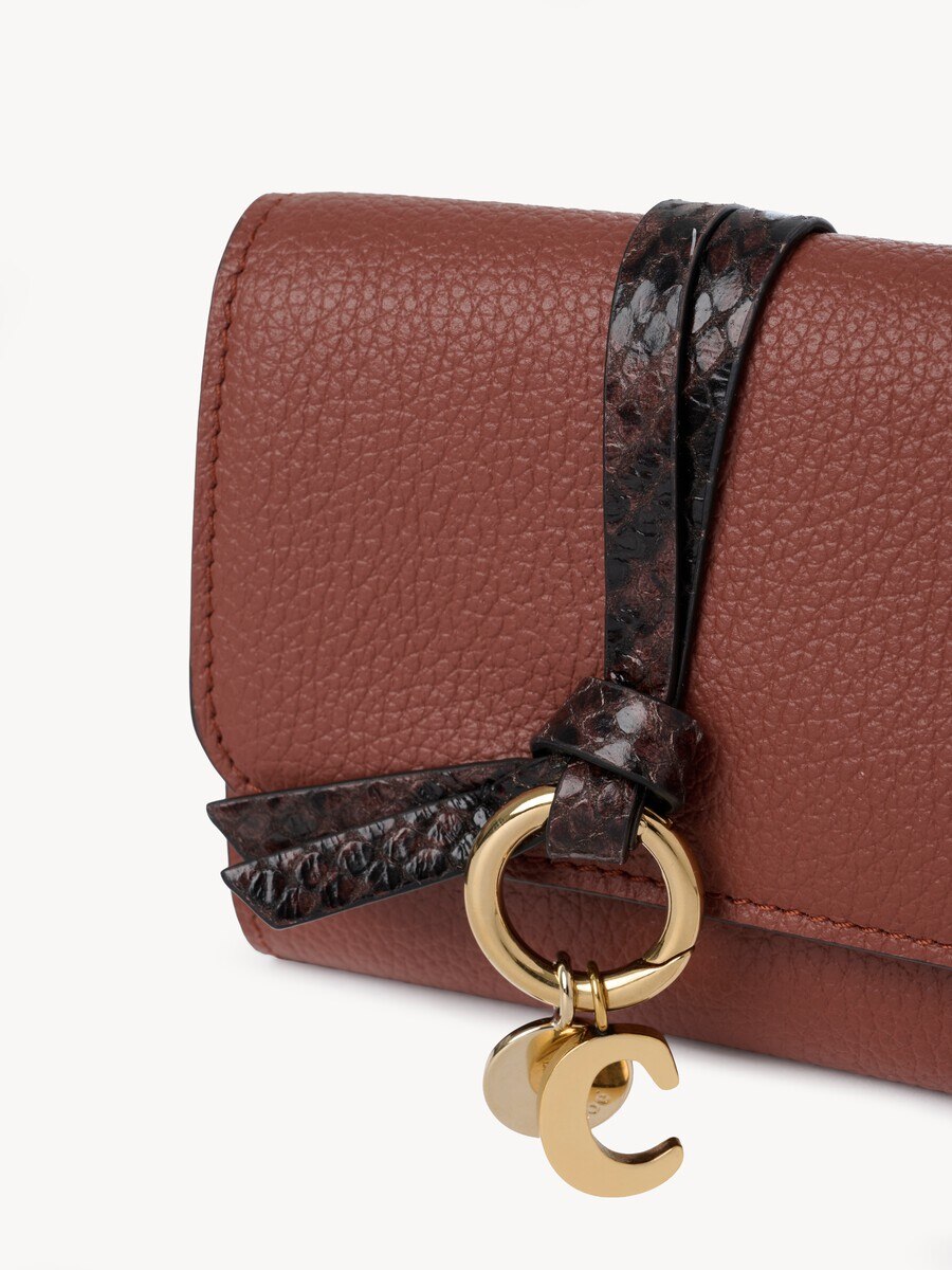 Small Alphabet tri-fold in grained leather - 6