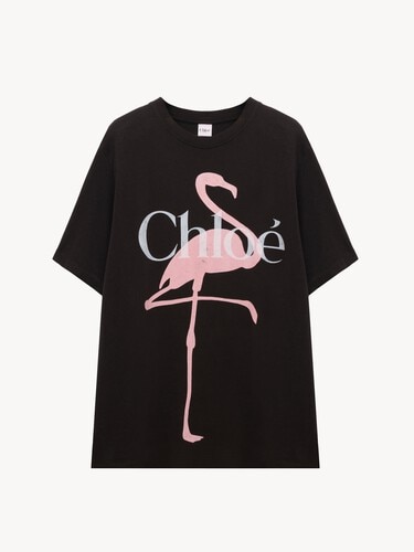 Camiseta con logotipo amplio de jersey de algod&oacute;n - 2