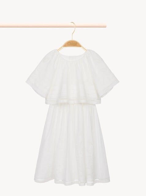 Kids' short-sleeve long dress