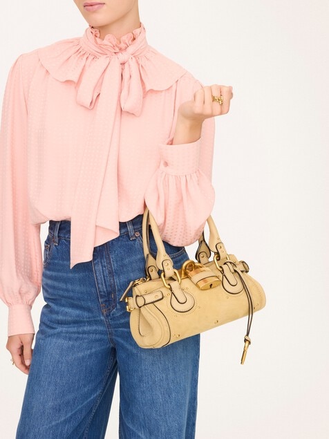 Small Paddington bag in suede leather