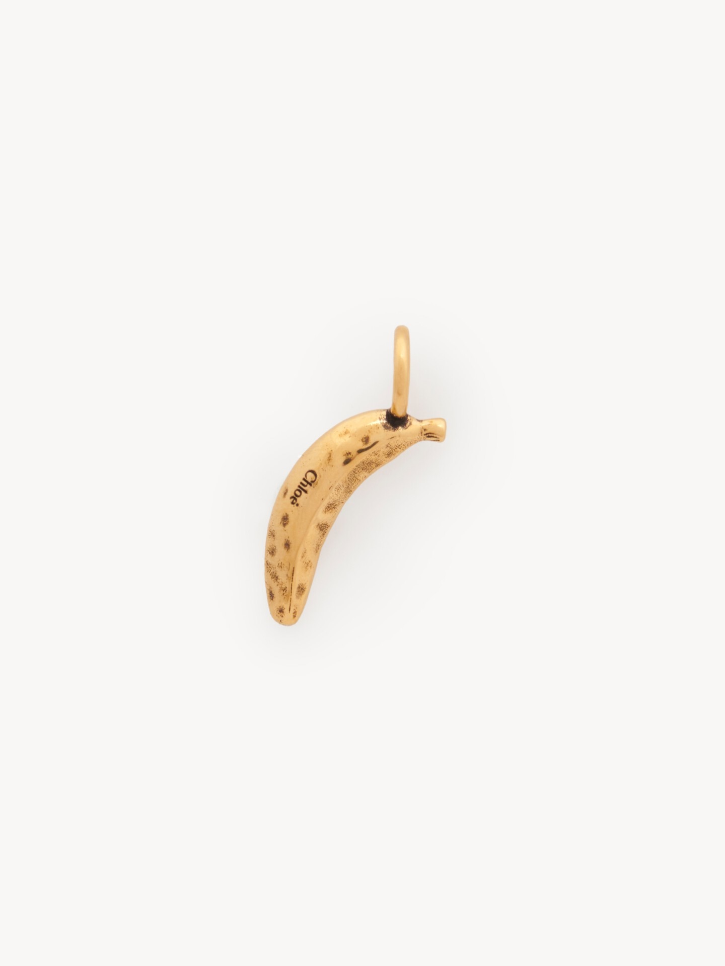 Alphabet Banana charm in brass - 3