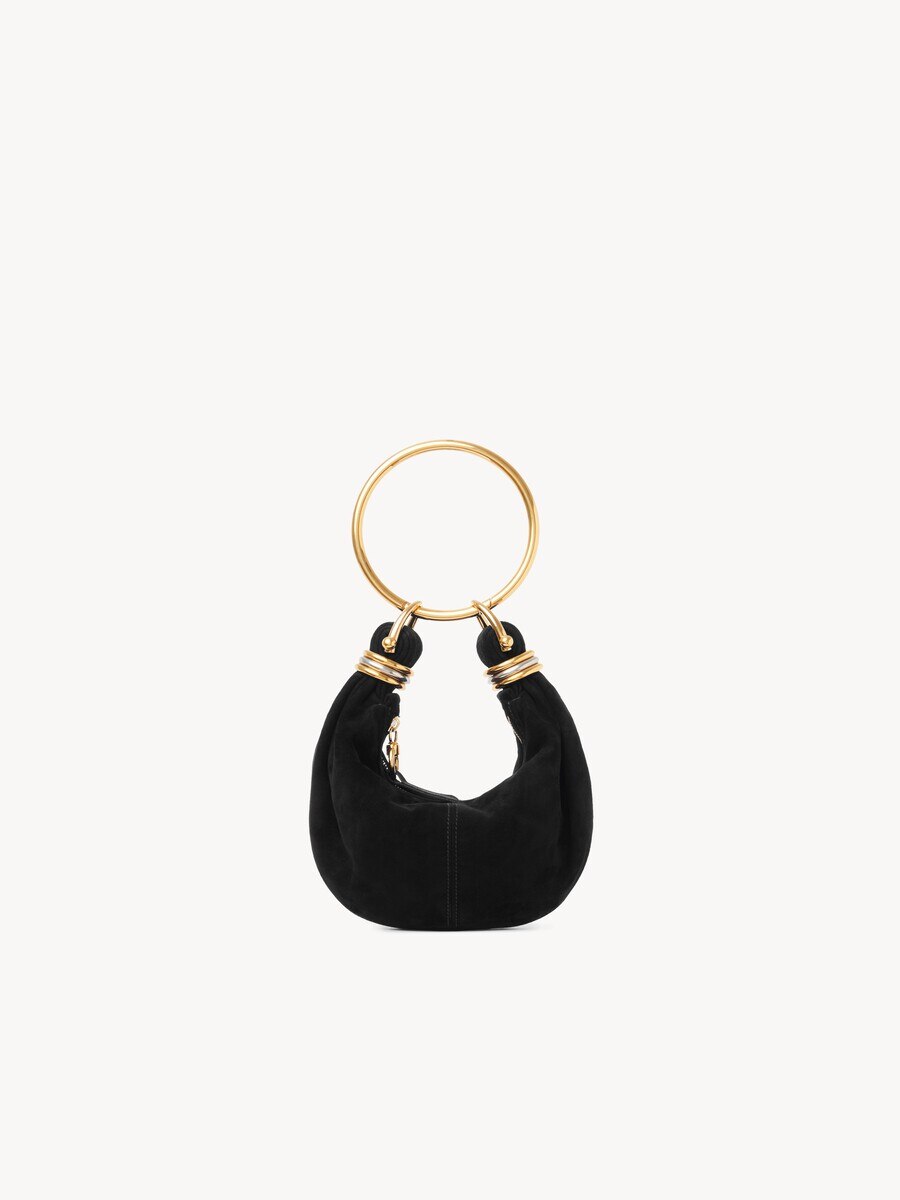 Mini Bracelet Hobo bag in suede leather - 6