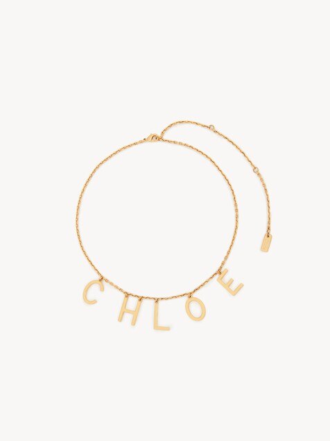 The Chlo&eacute; Letters necklace
