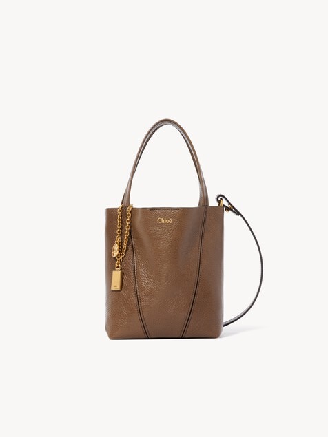 Small Chlo&eacute; Spin tote bag in grained leather