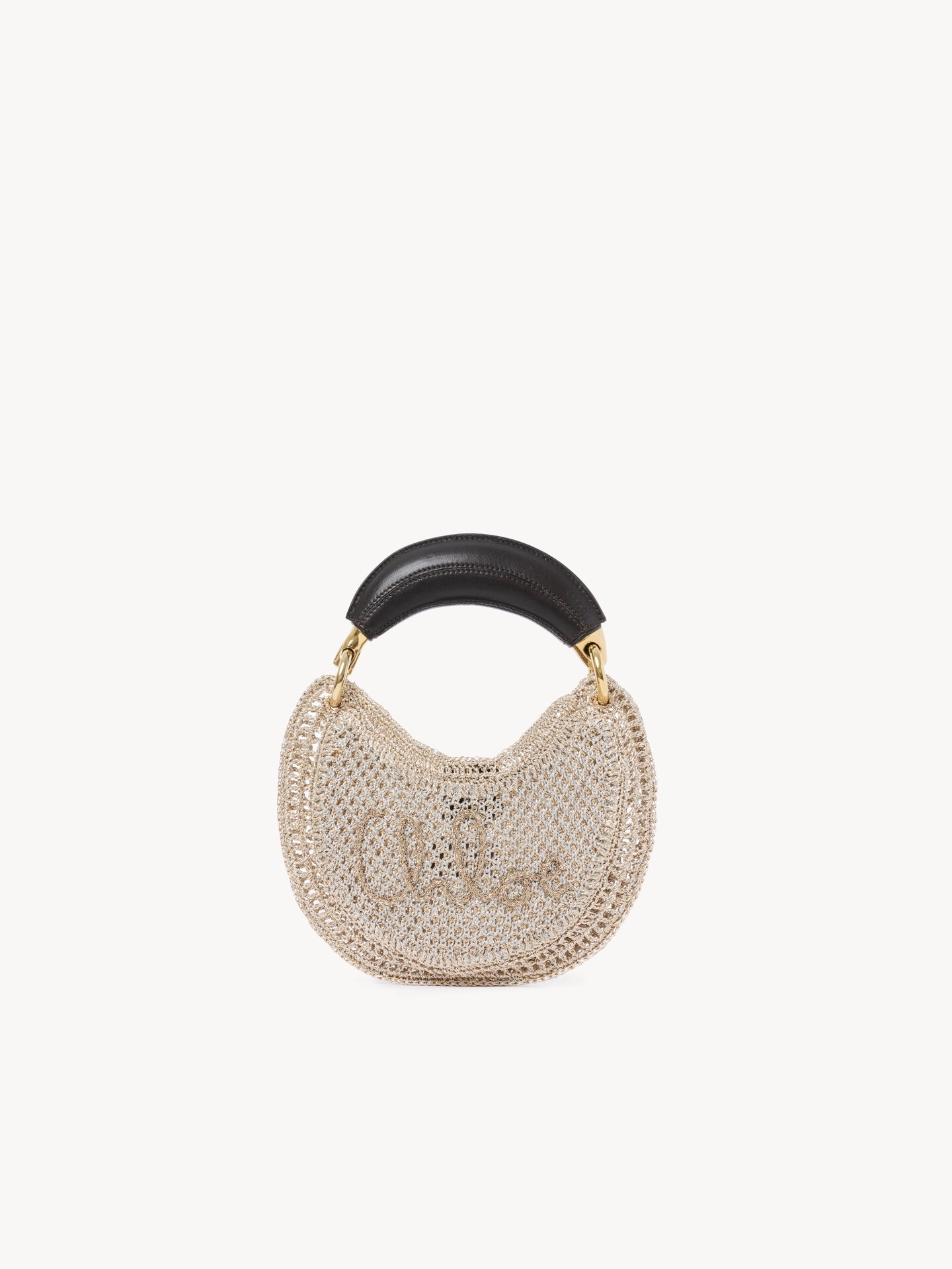 Mini Summer Banana hobo bag in glitter crochet - 2