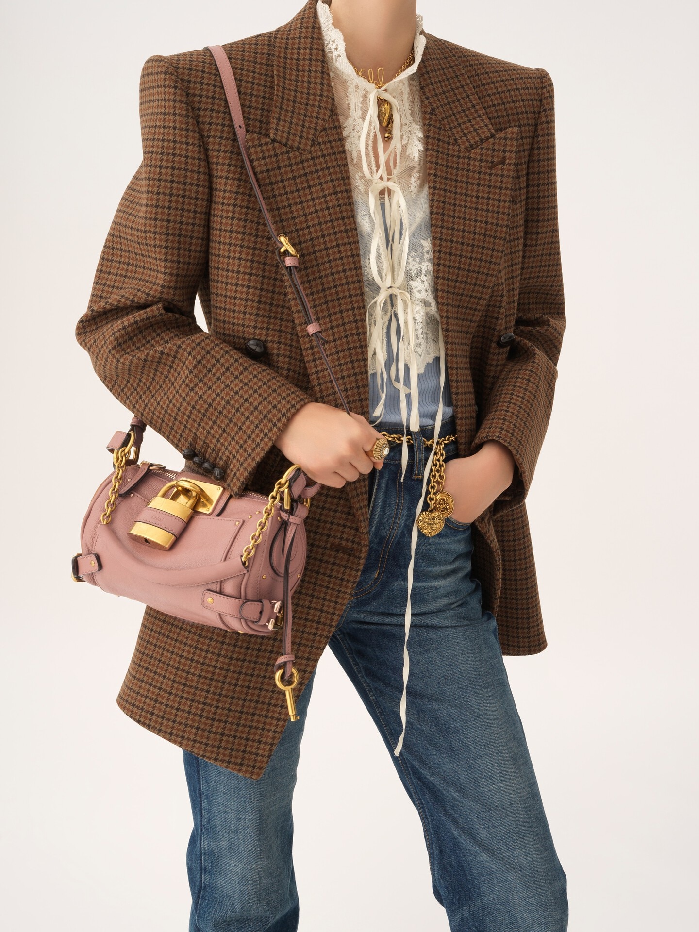 Small Paddington chain bag in grained leather - 3