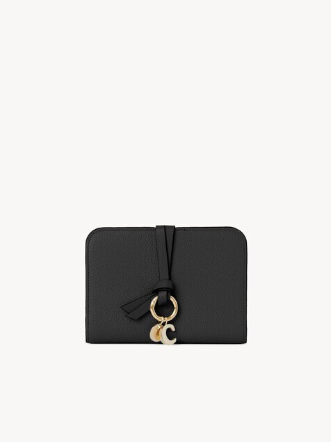 シャイニーレザー製Chloé Iconicミニトリフォールドウォレット