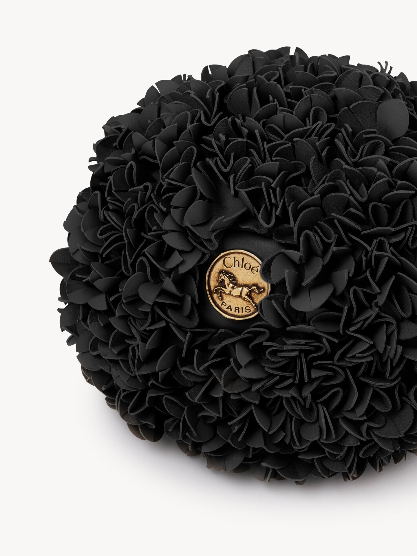 Chlo&eacute; Pliss&eacute; shoulder bag with chain in leather flowers - 6