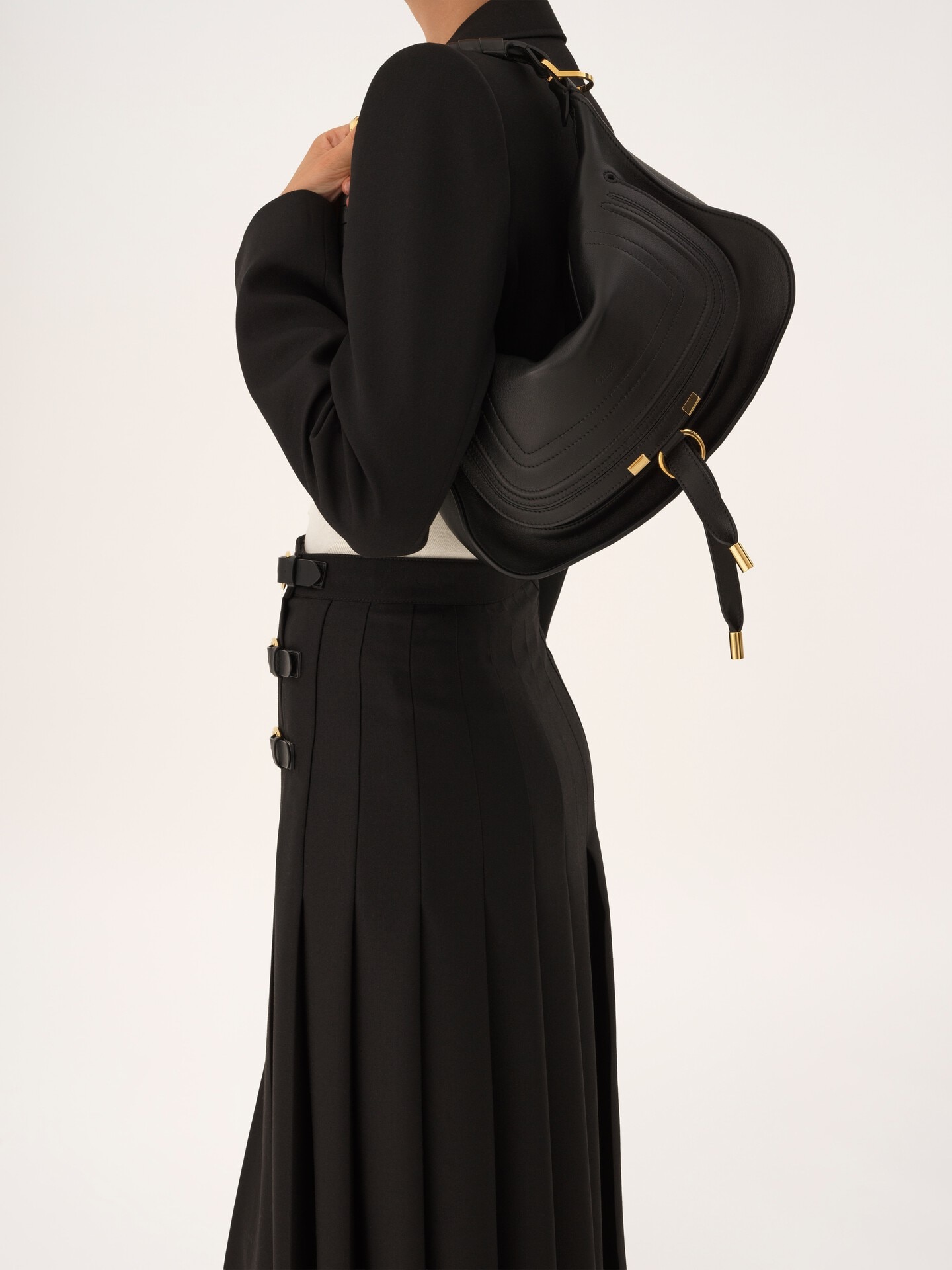 Small Marcie shoulder bag in soft leather - 3