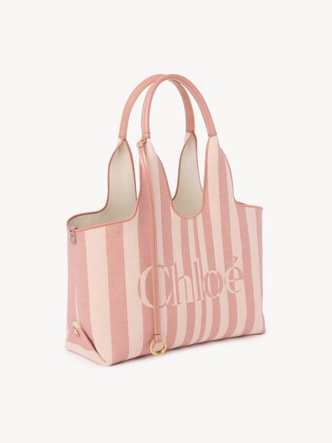 자카드 Chlo&eacute; Stripy 이스트-웨스트 토트백
