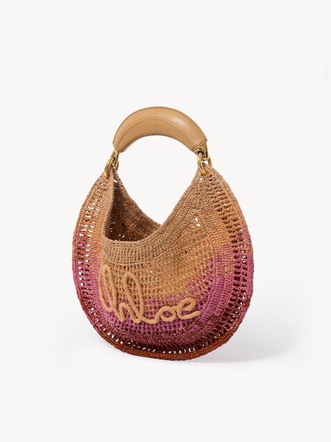 Summer Banana hobo bag in raffia