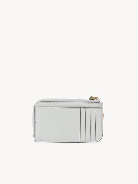 Alphabet wallet in grained leather