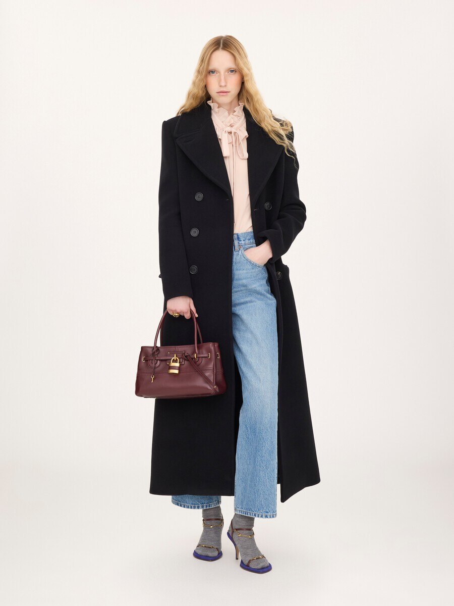 Bolso con asa superior Paddington Sling peque&ntilde;o de cuero suave - 8