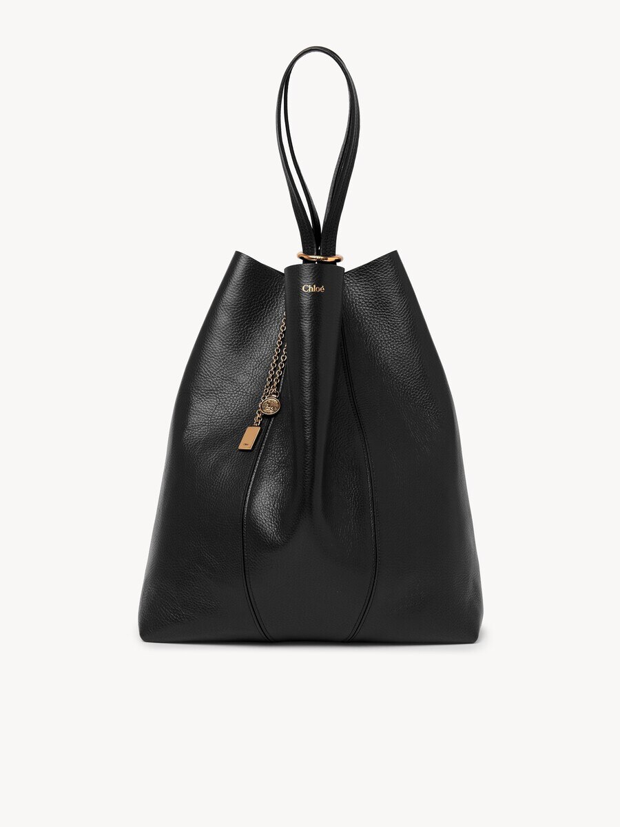 Bolso tote grande Chlo&eacute; Spin de cuero granulado - 2
