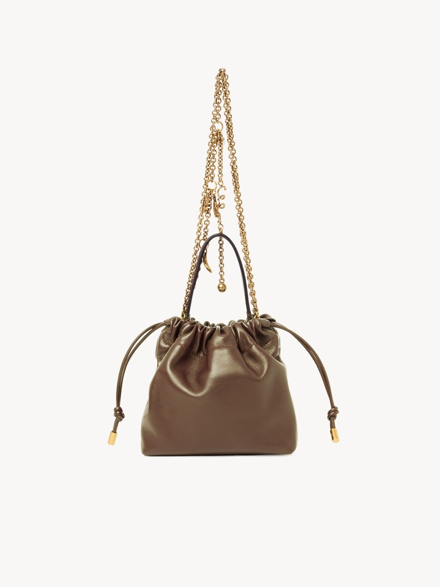 Mini Chlo&eacute; Icons shoulder bag with chain in soft leather - 5