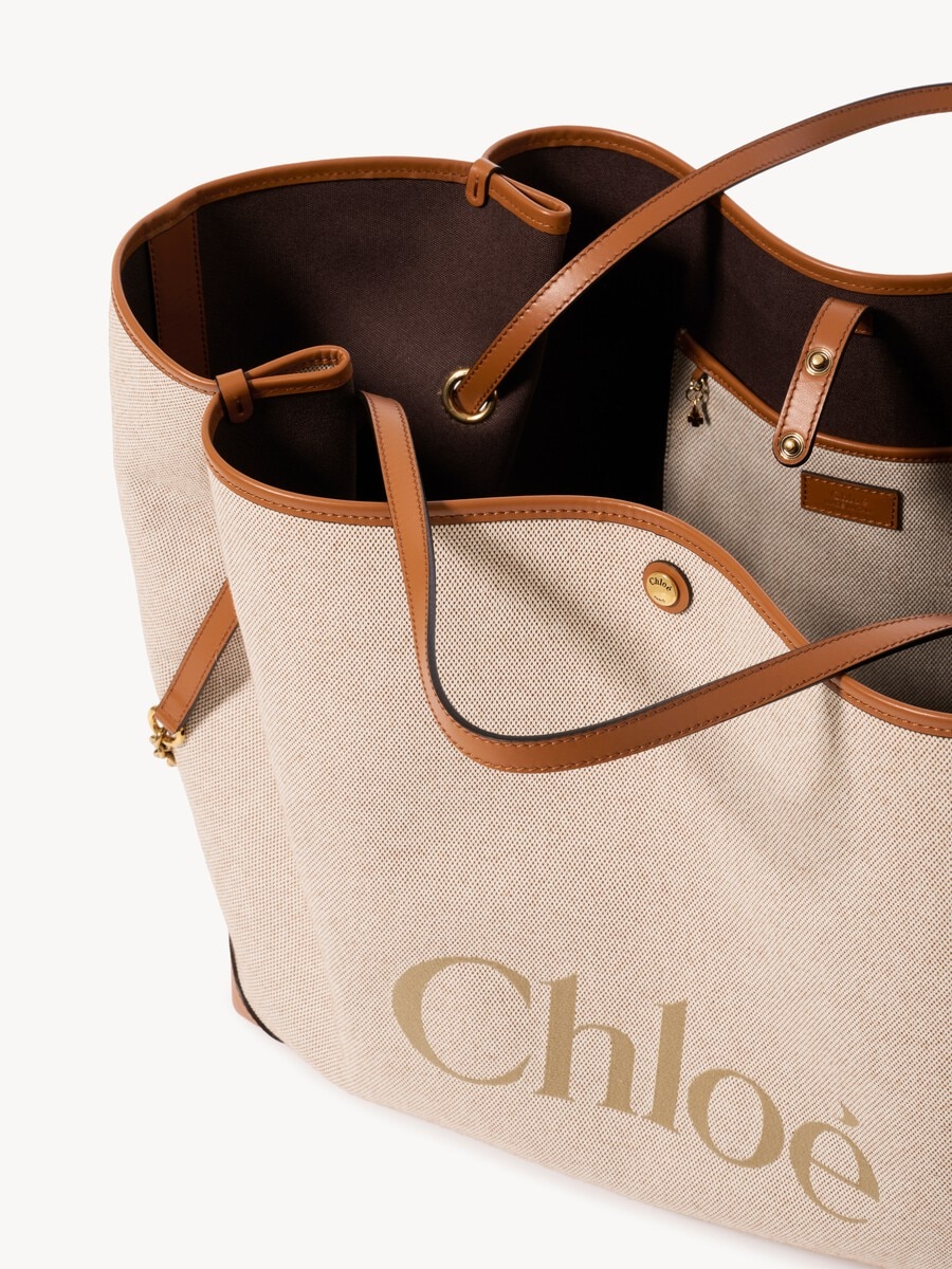 Large Chlo&eacute; Clover double carry bag in canvas - 6