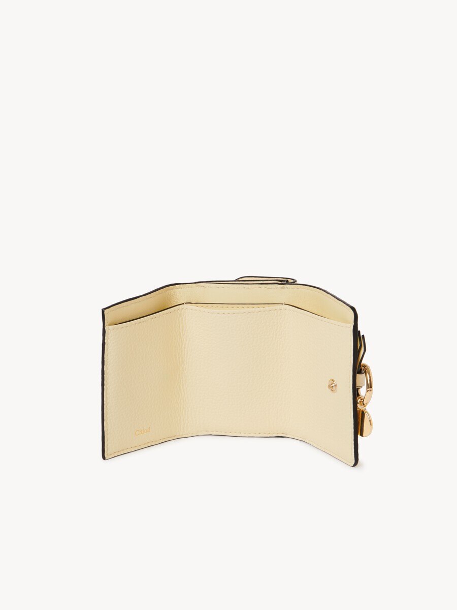 Mini Alphabet tri-fold in grained leather - 4