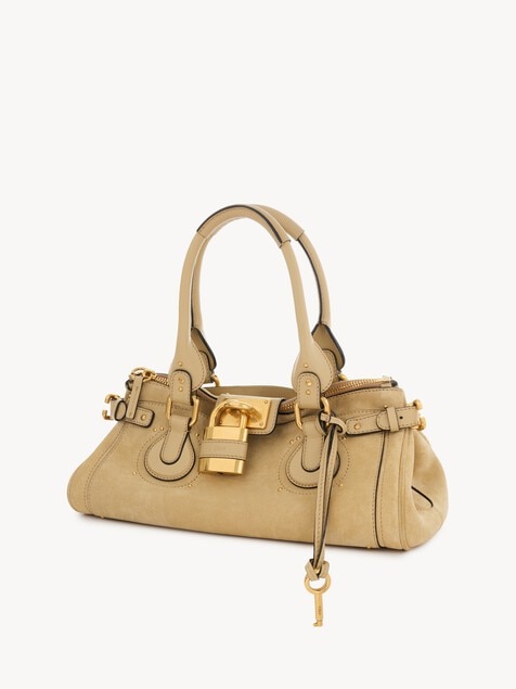 Sac Paddington en cuir velours