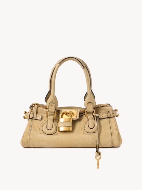 Sac Paddington en cuir velours