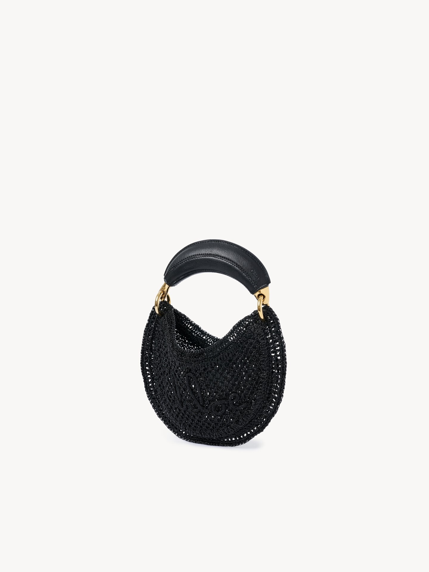 Mini Summer Banana hobo bag in glitter crochet - 4