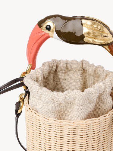 Chlo&eacute; Tropicus bucket bag in wicker - 6