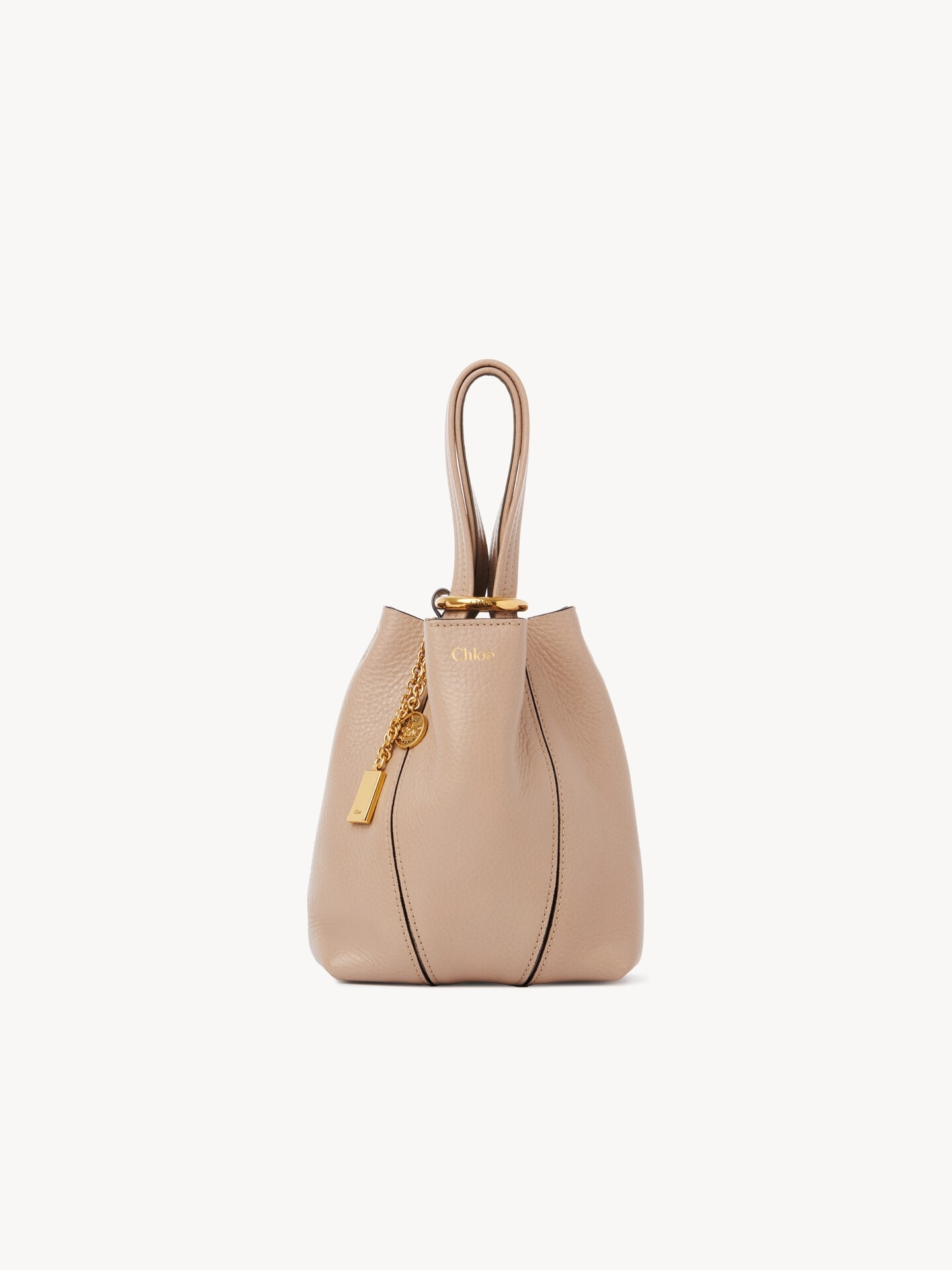 Petit sac cabas Chlo&eacute; Spin en cuir grain&eacute; - 2