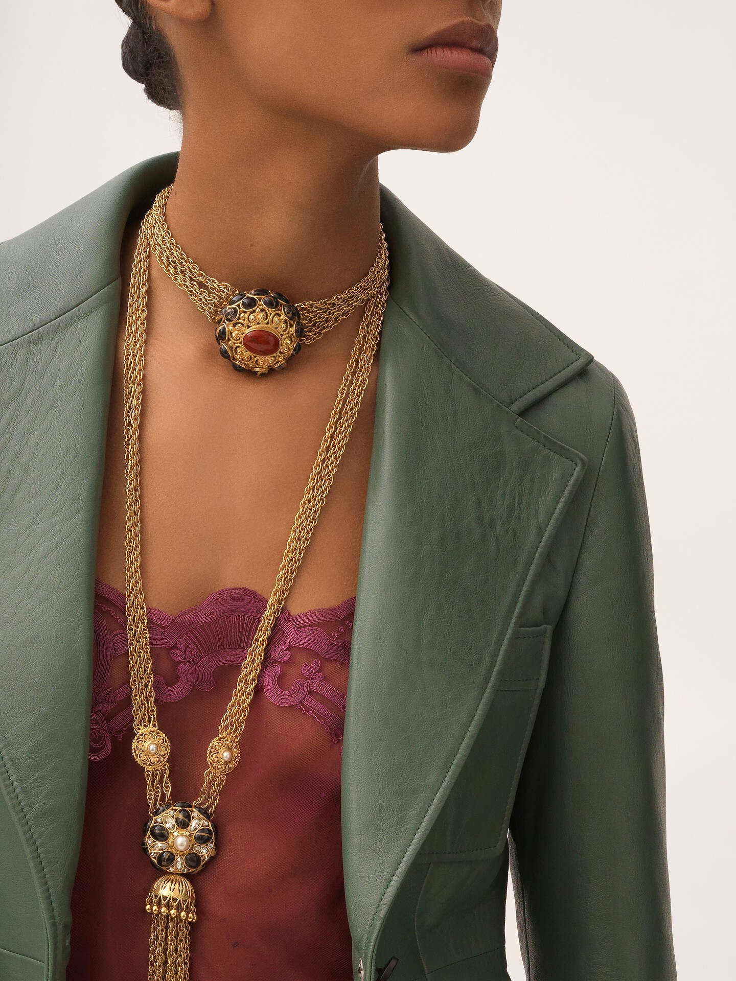 Tailored jacket in leather - 6