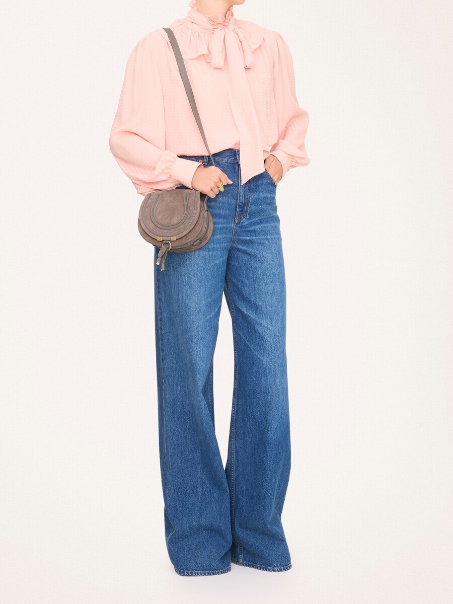 Bolso saddle peque&ntilde;o Marcie de ante - 8