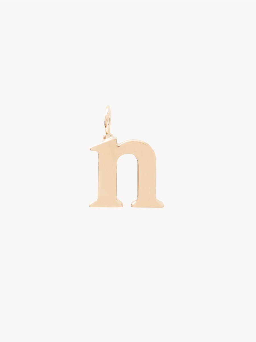 Charm alphabet lettre N en laiton - 1