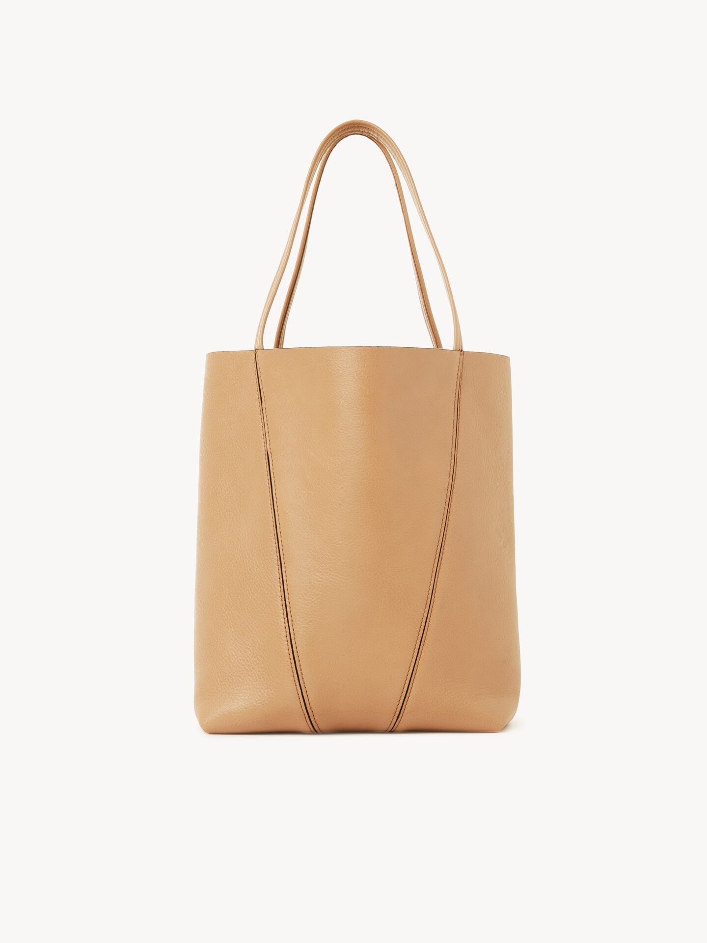 Chlo&eacute; Spin tote bag in grained leather - 4.0