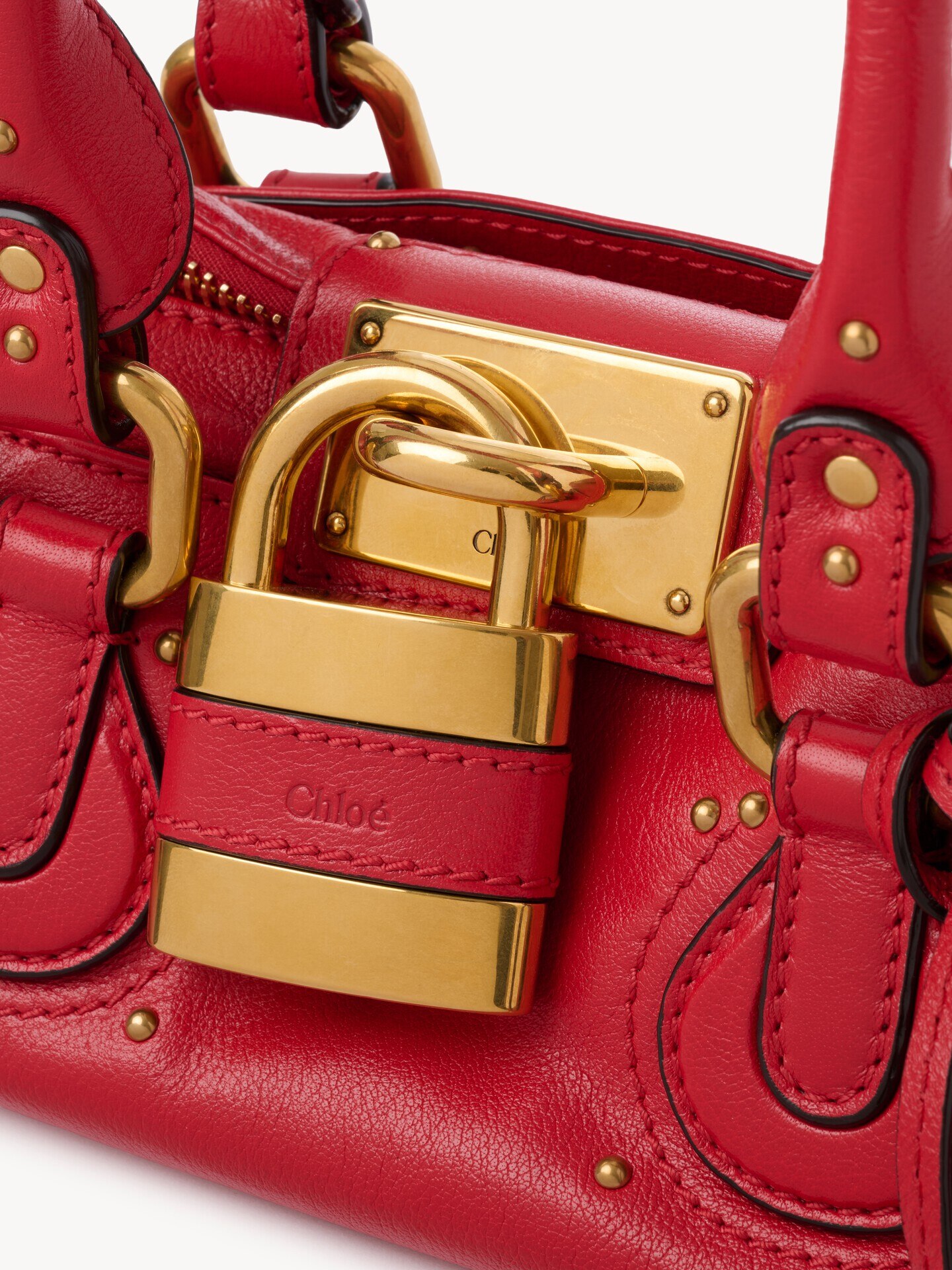 Small Paddington bag in grained leather - 9