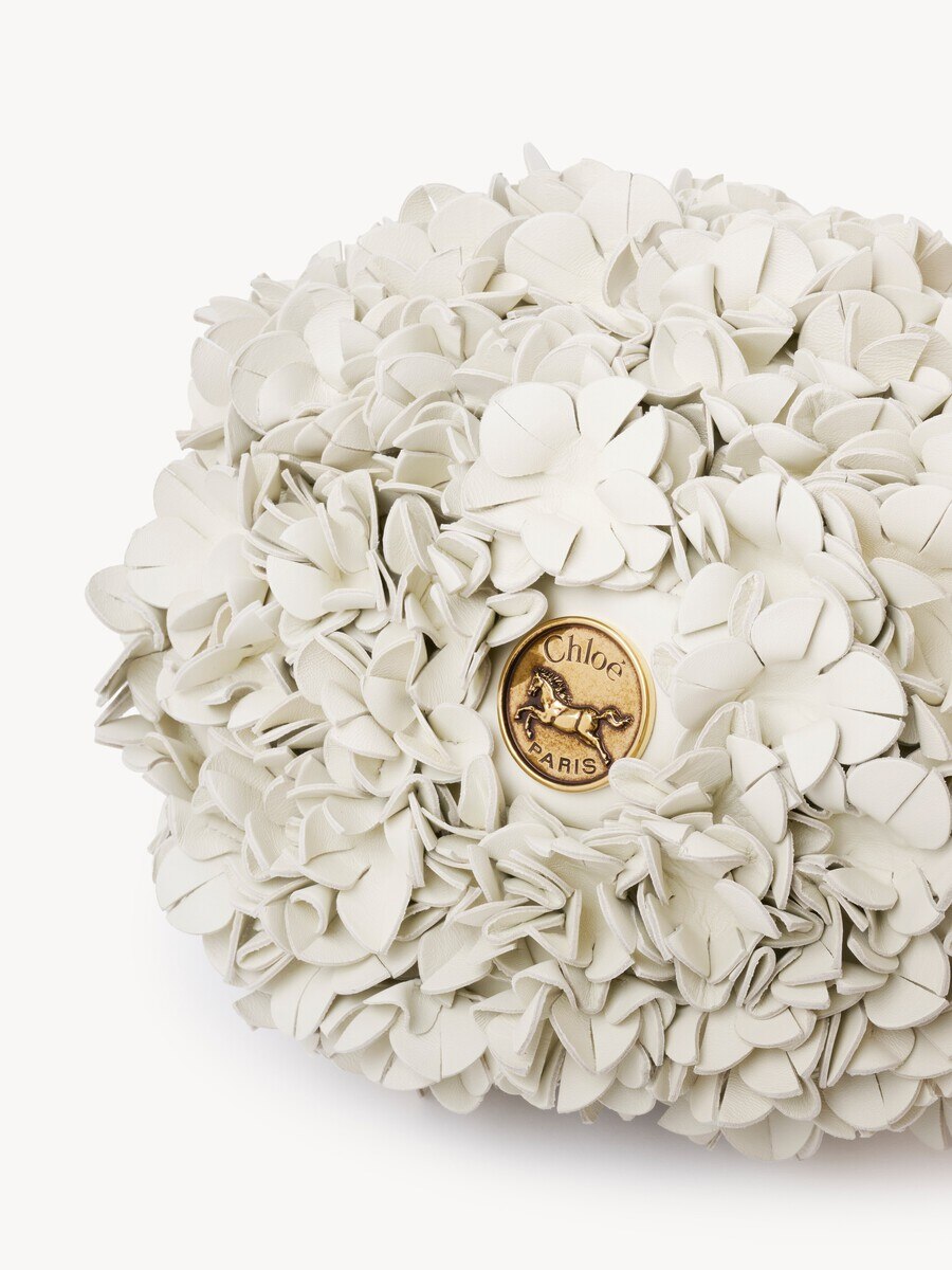 Chlo&eacute; Pliss&eacute; shoulder bag with chain in leather flowers - 9