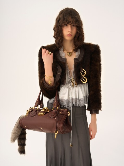 Paddington bag in grained leather