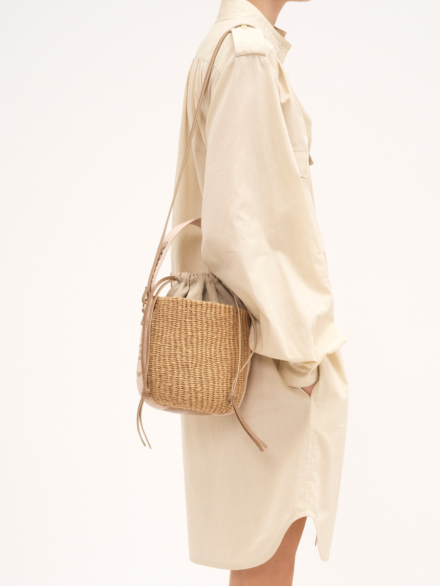 Small Woody basket in natural fibers - 3.0